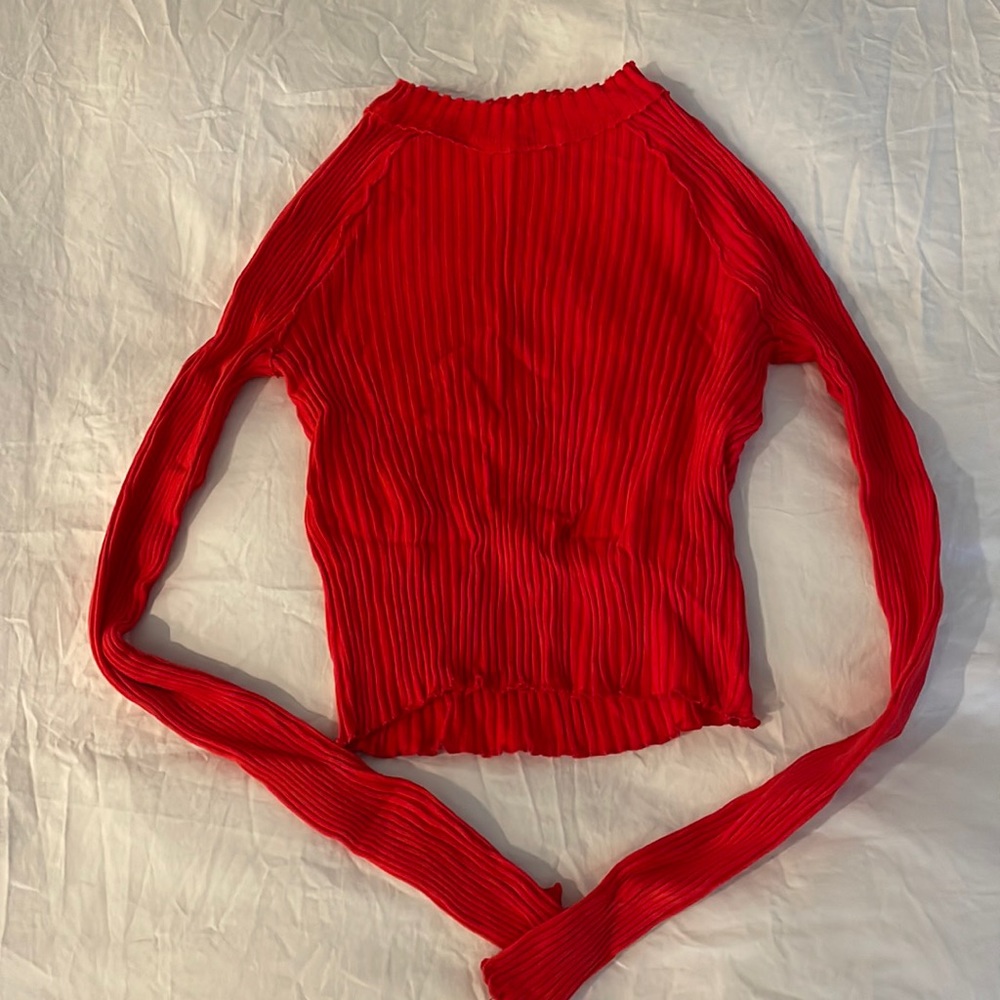 Pull & Bear Size Medium red crop top